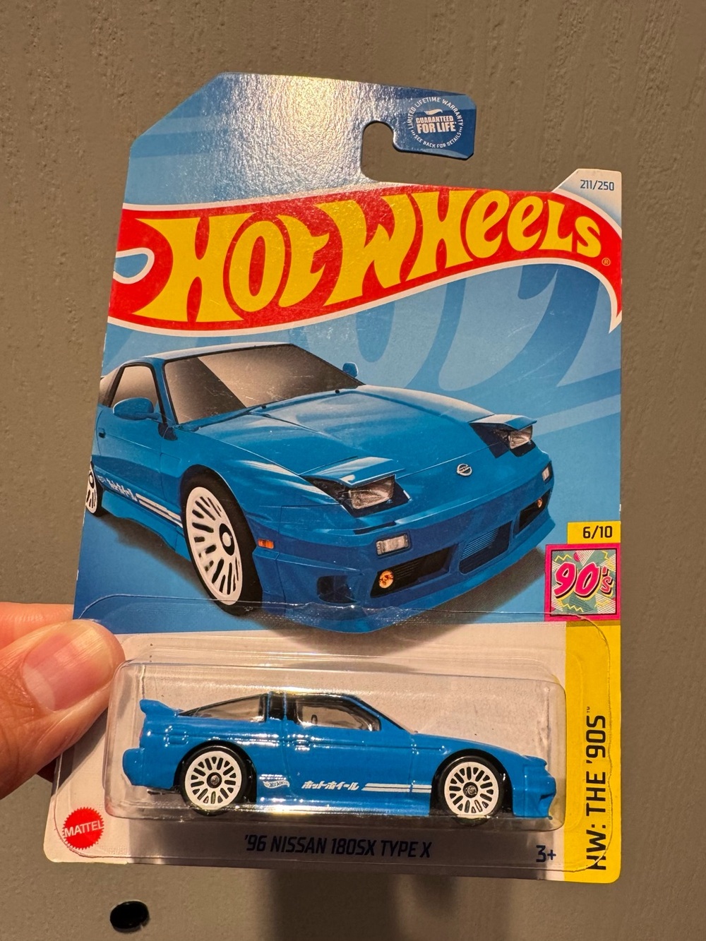Hot Wheels '96 Nissan 180SX Type X - Blue